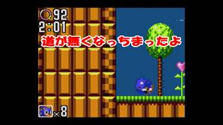 #2 【ソニック】カイザー,MASAのゲーム実況「ソニック・ザ・ヘッジホッグ2（GG）」ソニック堂々巡り
