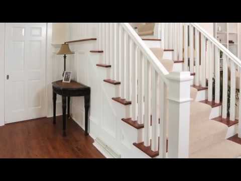 Square Top Balusters on Open Tread Stair Installation