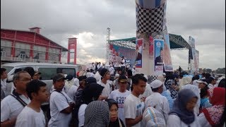 LUAR BIASA - aksi acara jalan sehat ukhuwah PRABOWO SANDI  palembang