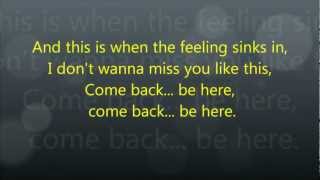 Taylor Swift - Come Back ... Be Here - Lyrics