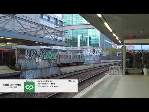 ⁴ᴷ⁶⁰ Trains in Lisbon | Saturday Afternoon