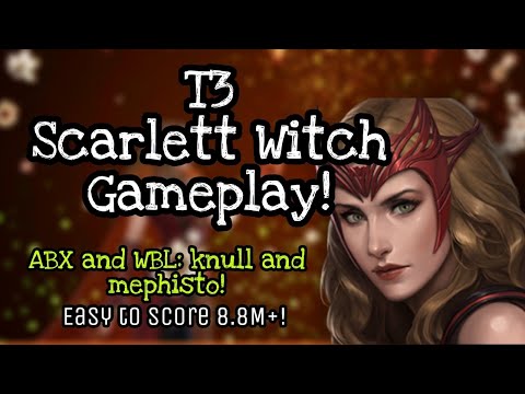 T3 Scarlett Witch Gameplay! ABX meta! Wanda destroys ABX and WBL!