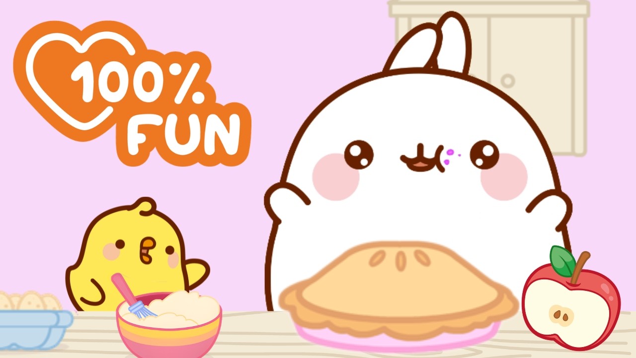 The Best Apple Pie Ever! 🍎🥧 Molang’s Sweet Baking Adventure