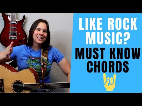 EASY Rock Guitar Chords - What Is A Power Chord Guitar Lesson