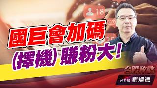 國巨會加碼（擇機）賺粉大！