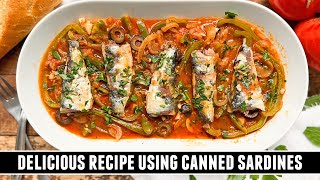 Canned Sardines with Vegetables | EASY & DELICIOUS Recipe from Spain