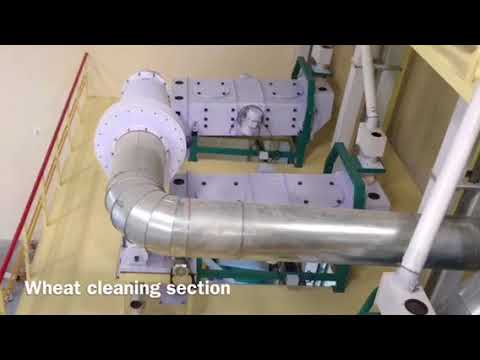 Wheat flour mill plant working