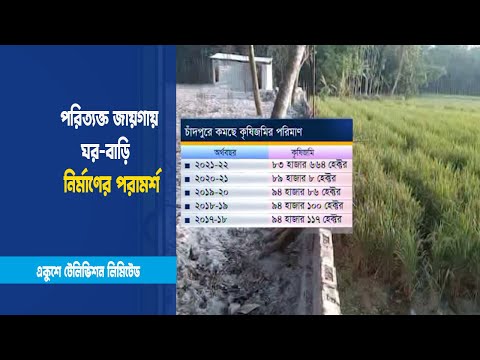 চাঁদপুরে সাড়ে দশ হাজার হেক্টর কৃষিজমি কমেছে