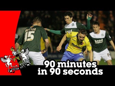 Plymouth Argyle 1-2 Exeter City - 90 minutes in 90 seconds (25/3/14)