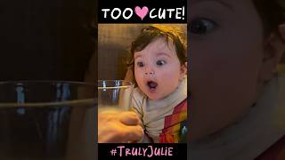 Download lagu She HATES It, But Keeps Trying for Daddy! CUTE Baby Lemon Water Taste Test #funny #reaction mp3