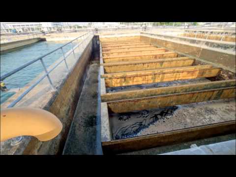 20 second Rapid sand filter Backwashing video time lapse (4K)