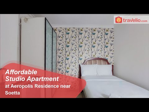 Room Tour Affordable Studio Apartment at Aeropolis Residence near Soetta