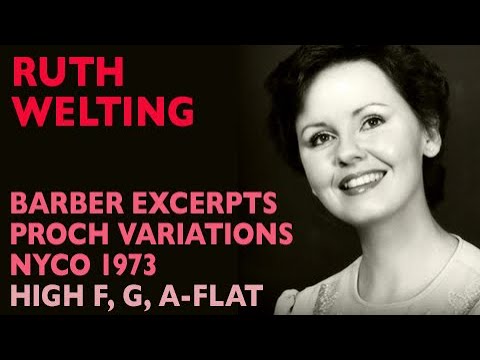 Glass Shatterers! Ruth Welting - BARBER OF SEVILLE (+ Proch Variations), 1973 - High F, G, A-flat