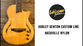 Video thumbnail for Harley Benton Custom Line Nashville Nylon NT Classical Guitar Like Godin by WelcomeGuitars
