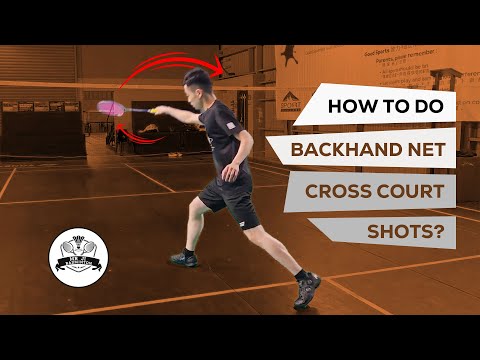 How to do backhand net cross court shots?