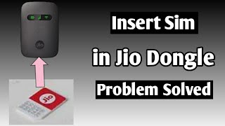 How to Open Jio Dongle to Insert Sim