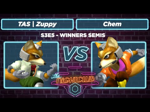 The Nightclub S3E5: Chem (Red) vs TAS | Zuppy (Neutral) - Winners Semis SSBM