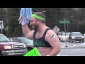 Man Loses Super Bowl (48) Bet; Dresses as Cheerleader in Public