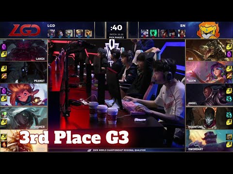 SN vs LGD - Game 3 | 3rd Place Playoffs LPL Summer 2020 | Suning vs LGD Gaming G3