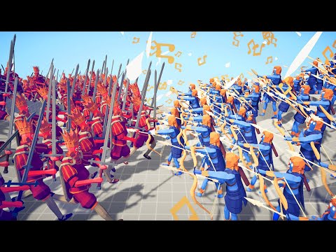 100x RANGED SECRET UNITS 🏹 vs 👑 100x MELEE UNITS TOUR / Totally Accurate Battle Simulator ( TABS )