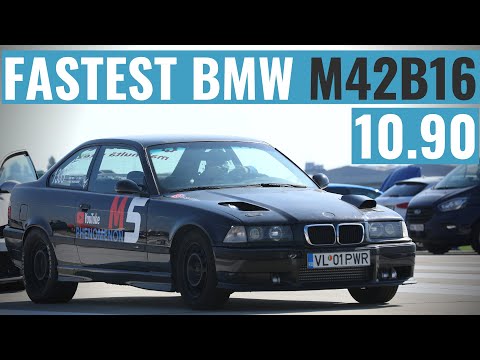FASTEST BMW M42B16 TURBO in the WORLD!    10.90/402m