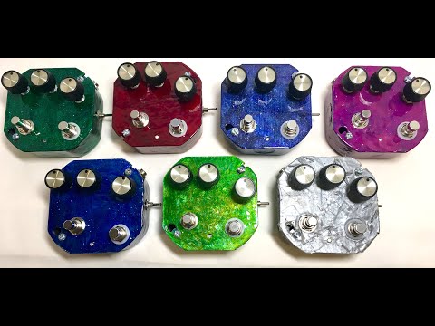 Speebtone DELUXE Bastard Son of Harmonic Jerk-u-Lator Fuzz/Distortion with Voltage Starve, Fat Boost, Feedback/Oscillation, and Momentary On/Off Stutter 2023 - Green Man of the Woods Gloss image 11