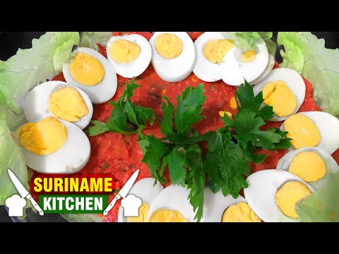 Surinaamse Huzarensalade Recept | Surinamese Beet Potato Salad Recipe | Suriname Kitchen