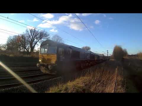 WCML Freight Trains at Bamfurlong - 07th March 2022