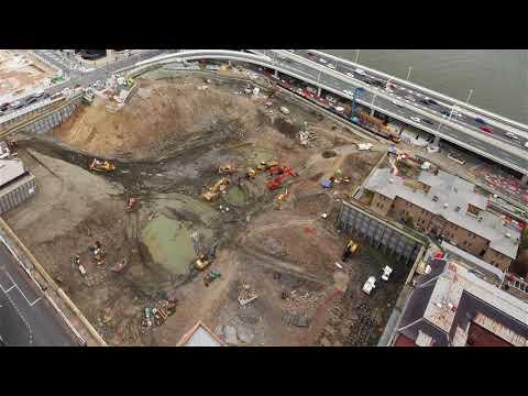 Queen's Wharf Construction Timelapse July 2019