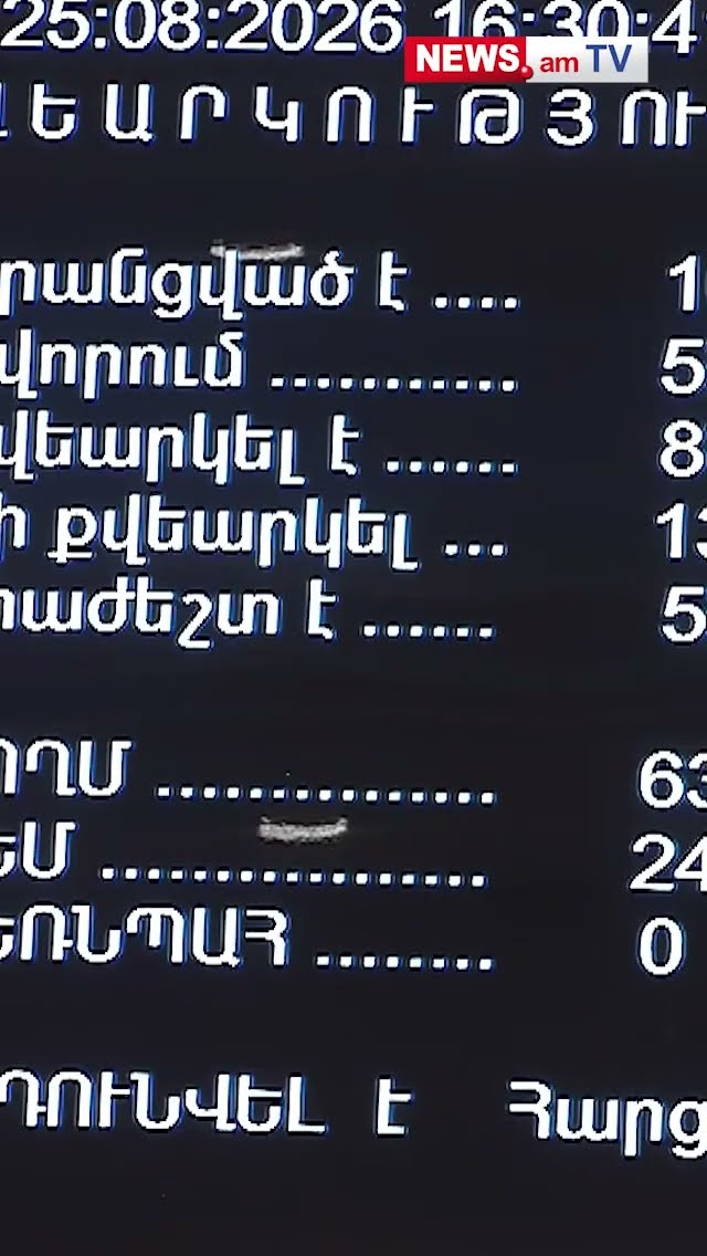 ԱԺ-ն հավանություն տվեց Կառավարության հնգամյա ծրագրին