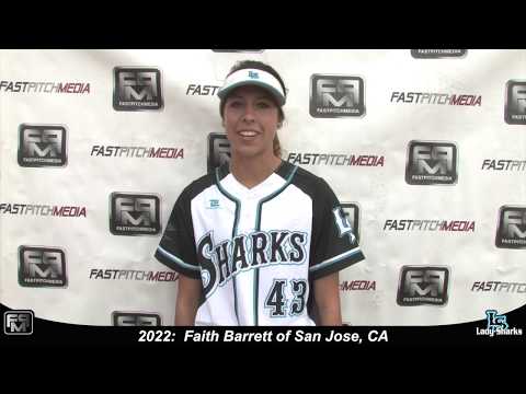 2022 Faith Barrett Lefty Slapper Outfield Softball Skills Video - SJ Lady Sharks