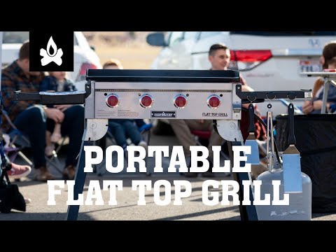 Camp Chef Portable 4 Burner Flat Top Gas Grill Ftg600p : Target