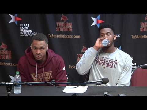 Texas State MBB Postgame Press Conference UL Lafayette - Players