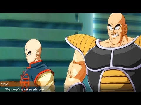 Dragon Ball FighterZ - Nappa and Tien Roasting Each Other