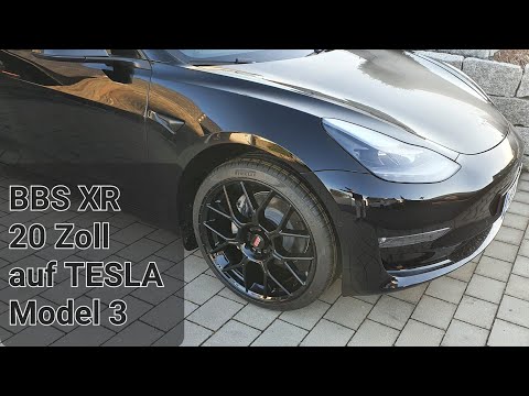 BBS XR schwarz in 20 Zoll auf TESLA Model 3 LR