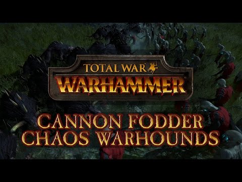 Total War: Warhammer - Cannon Fodder: Zombie Horde vs Chaos Warhounds!