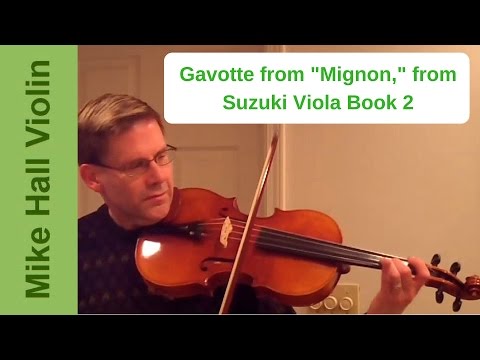 Gavotte from Mignon - #9 from Suzuki Viola Book 2