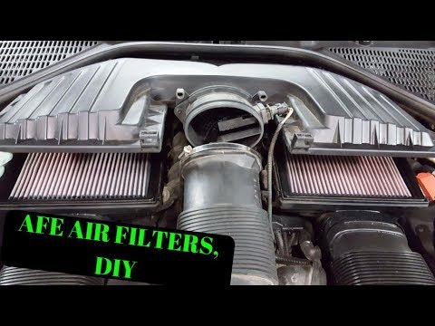 How To Install BMW X5 AFE Pro Dry S Air Filters, DIY