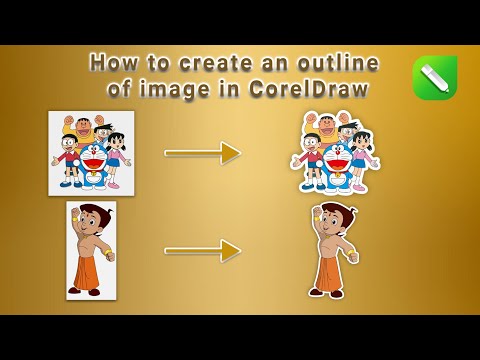 Coreldraw image white outline | How to create an outline of image in CorelDraw | Image Outline 2023