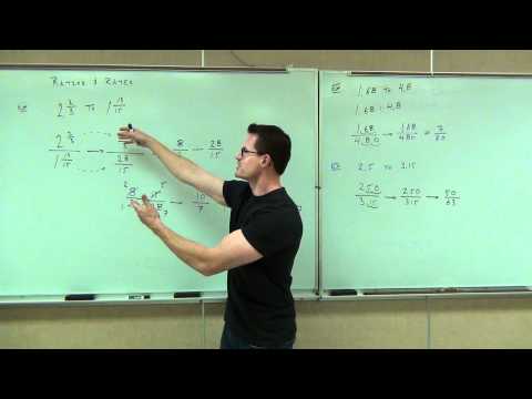 Prealgebra Lecture 6.1:  Writing and Simplifying Ratios and Rates.