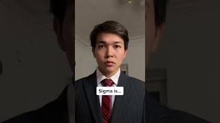 How to be a true sigma #shorts