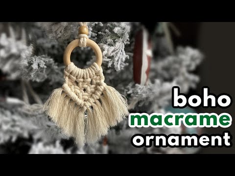 DIY Macrame Christmas Wreath Easy Christmas Ornament Pattern