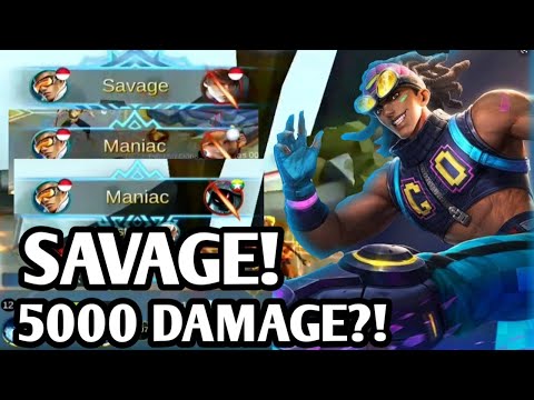 Bruno Savage |INSANE DAMAGE!| Bruno Montage| Bruno Mobile Legends