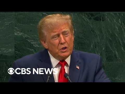 觀看：川普在聯合國大會上對各國領袖發表演說！ (Watch: Trump's U.N. General Assembly address to world leaders)