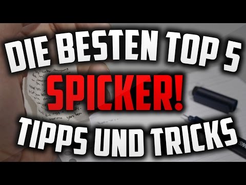 Die besten TOP 5 SPICKER | TIPPS und TRICKS!