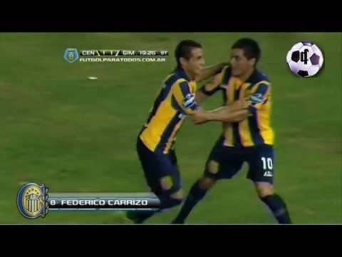 Gol Federico Carrizo - Rosario Central 2 Vs Gimnasia (La Plata) 1 - Final 2014 - 3ra Fecha
