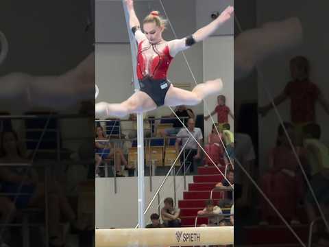 Elena Gerasimova Exudes Confidence on the Beam: A Truly Magnificent Performance!