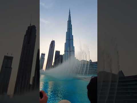 Amazing Dancing Fountain Show in Dubai_dxb_uae #Eidaladhamubarak2022 #aneeqhaider #burjkhalifa