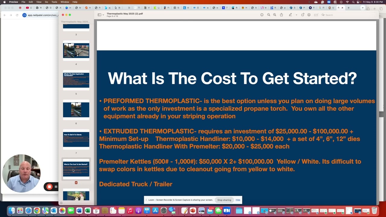 Should You Offer Thermoplastic Line Striping? | Parking Lot Striping Contractors Watch This First!