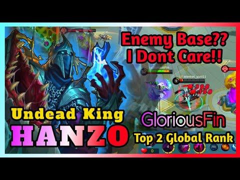 Hanzo The Undead King Curse The Enemies!! Hanzo Mobile Legends By GloriousFin Top 2 Global Hanzo